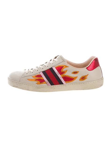 gucci flame white|gucci flame shoes.